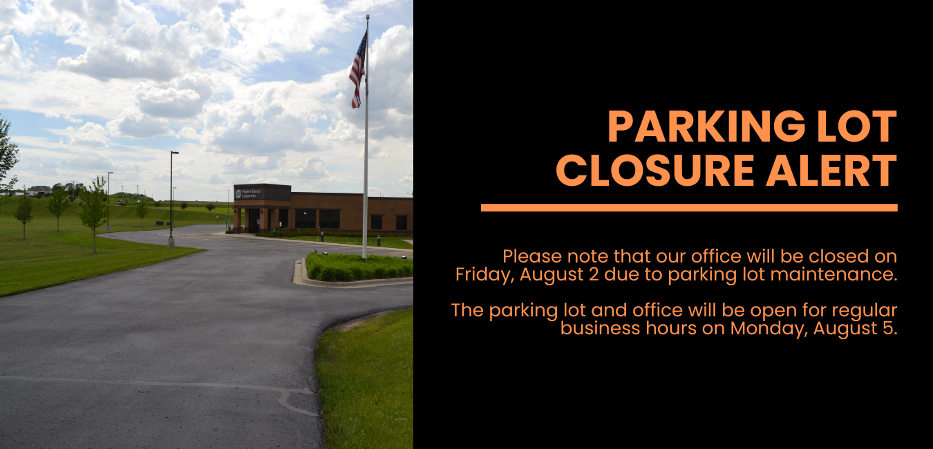 Closed for Parking Lot Maintenance