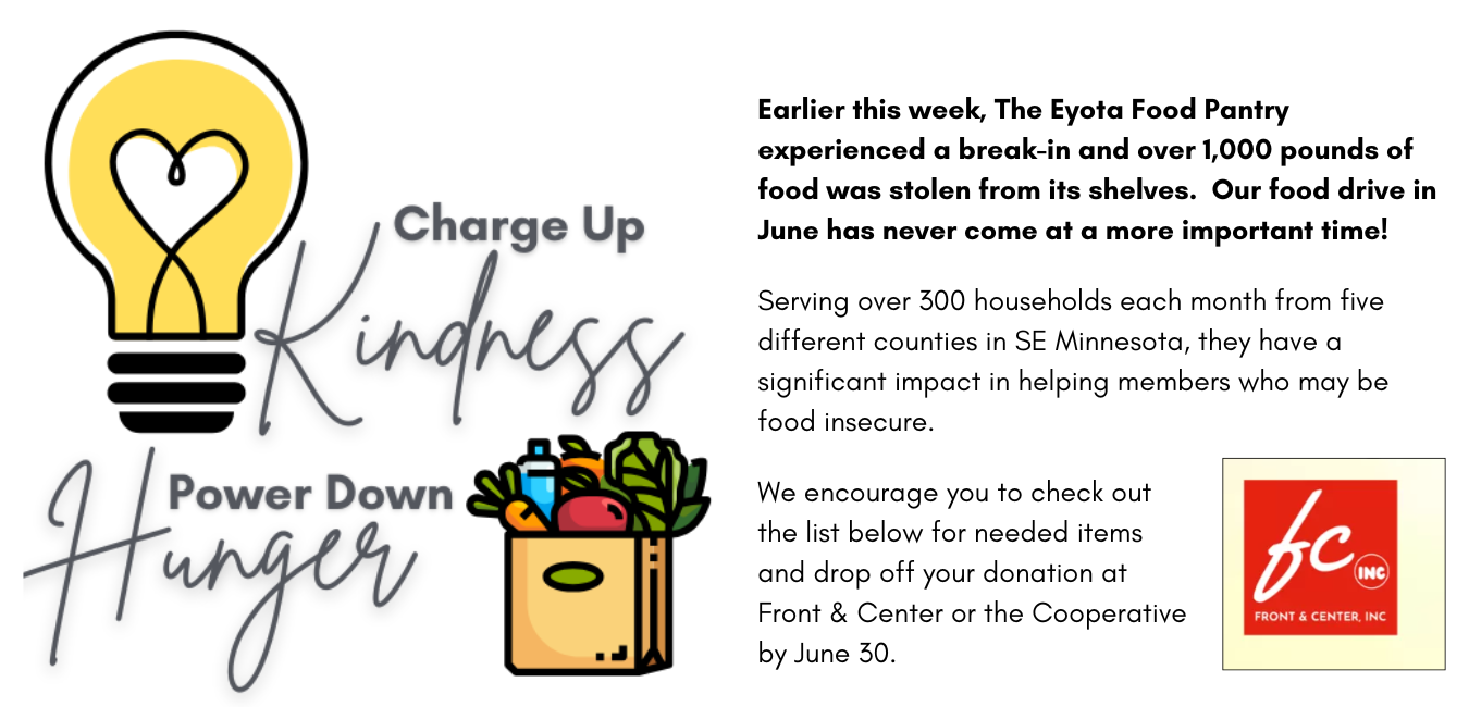 Eyota Food Pantry needs our help