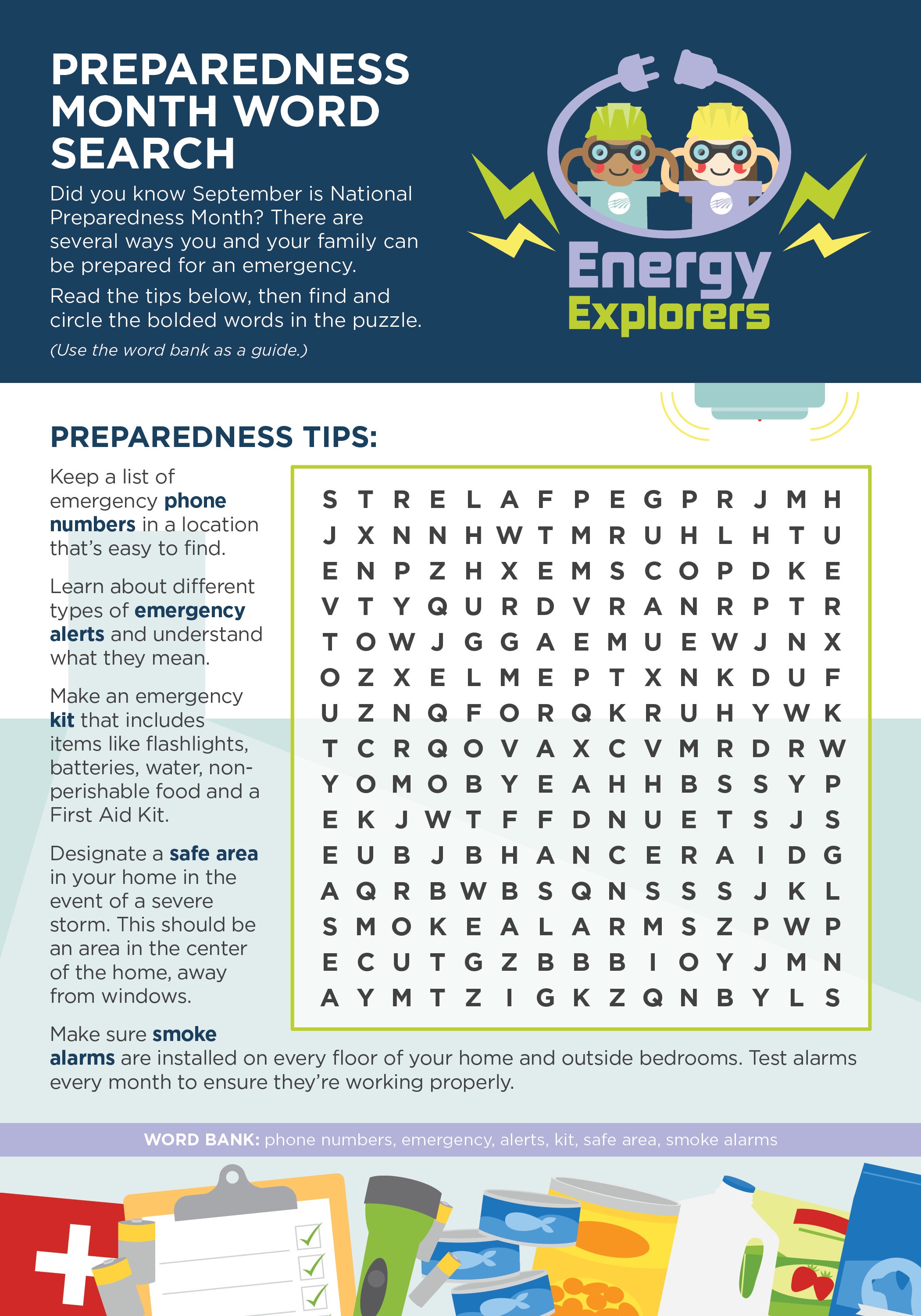 Storm Preparedness Word Search
