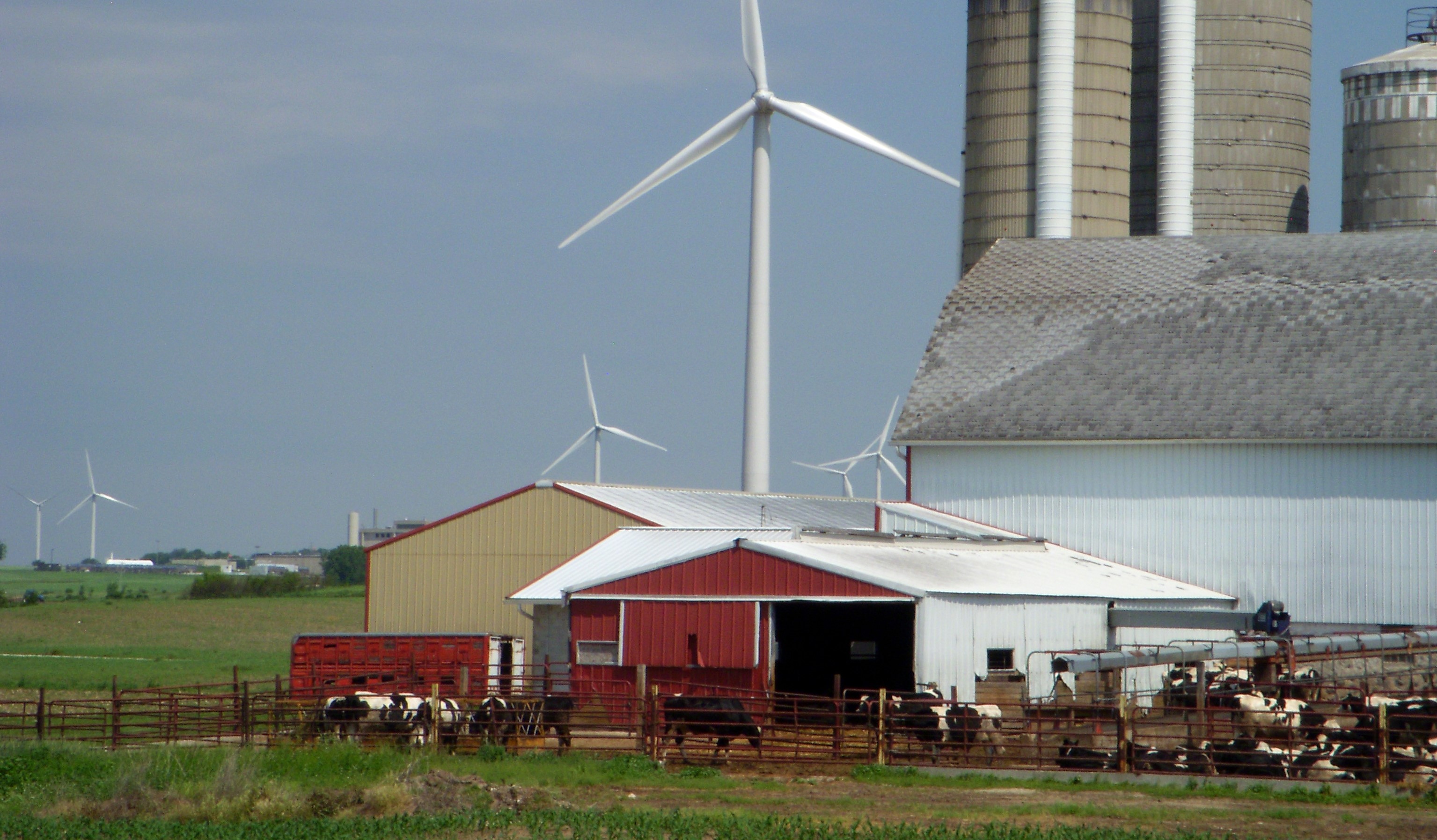 Farm with Wind Energy