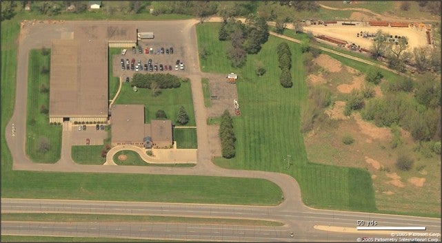 Aerial view of Hwy 14 facility
