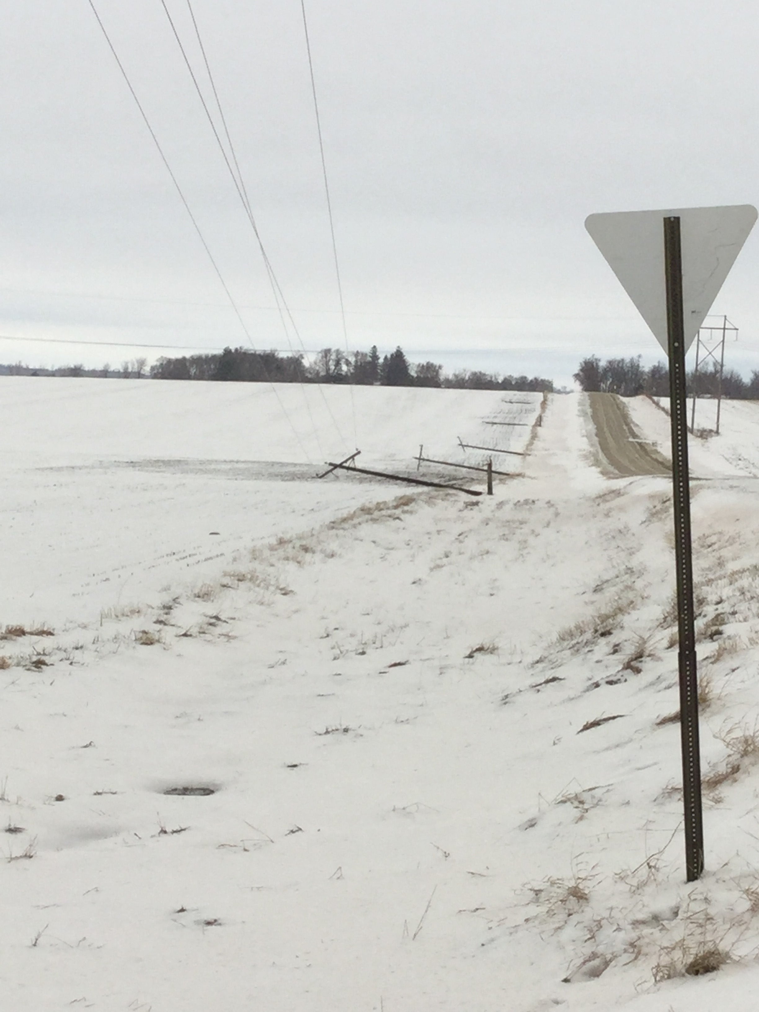 Winter Storm Wesley damage